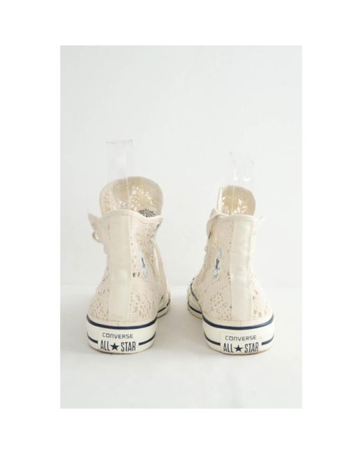 Baskets montantes Baskets beiges Converse en coloris White