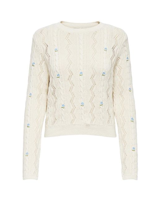 Pull 15358306 ONLY en coloris White