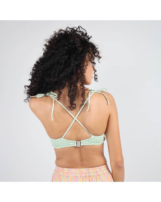 Oxbow Bikini Verschuifbaar Driehoekig Topje Met Print Mirabelle in het Green