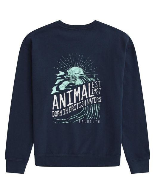 Sweat-shirt MW4534 Animal pour homme en coloris Blue