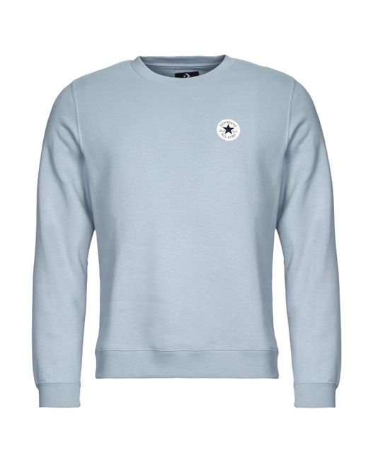 Converse Sweater Go-To Chuck Taylor Patch Crew in het Blue voor heren