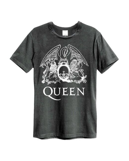 T-shirt Line Art Crest Amplified en coloris Black