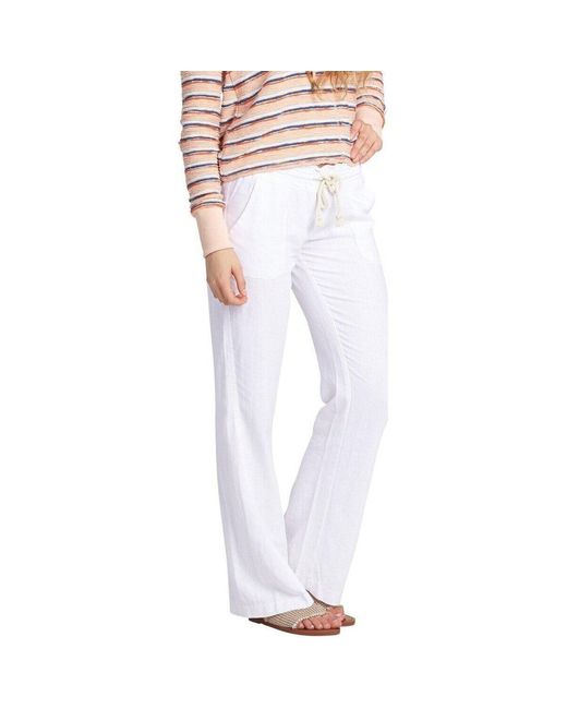 Pantalon Oceanside Roxy en coloris White