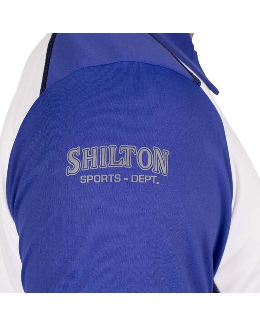 Polo Polo de sport zippé BICOLORE Shilton pour homme en coloris Blue
