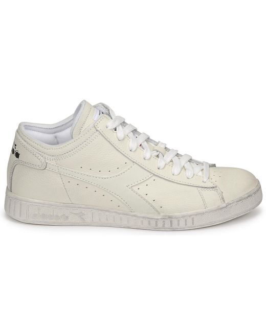 Witte DIADORA Hoge sneaker GAME L HIGH WAXED | Omoda