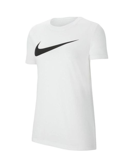 T-shirt W nk df park20 ss tee hbr Nike en coloris White