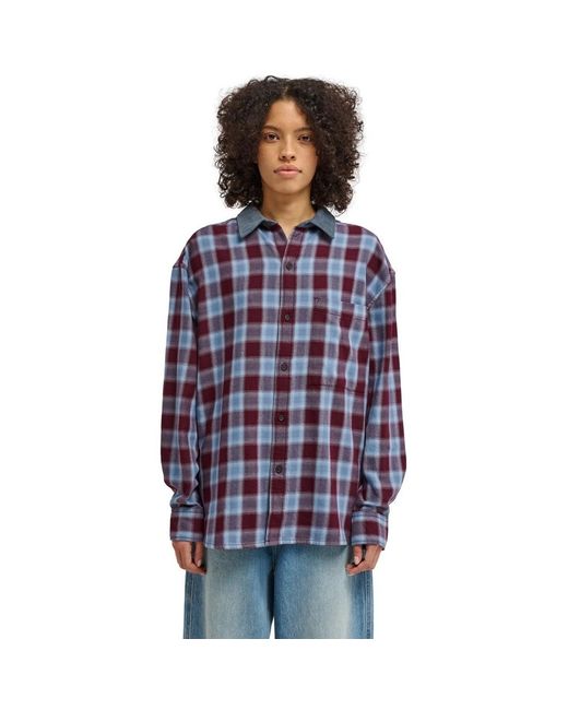 Chemise Flannel Element en coloris Blue