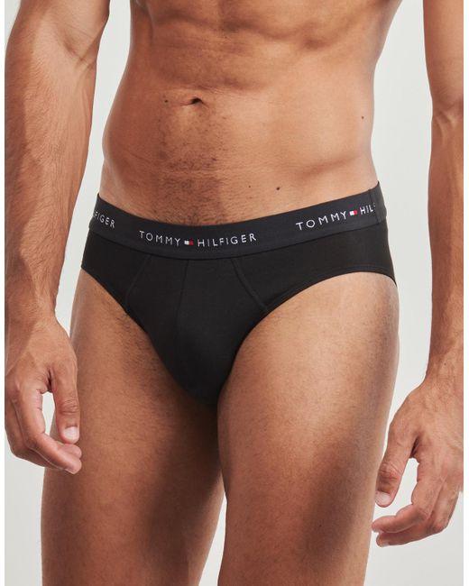 Slips 3P BRIEF WB Tommy Hilfiger pour homme en coloris Black