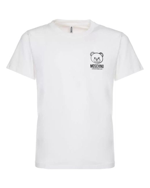 T-shirt t-shirt ours blanc Moschino pour homme en coloris White