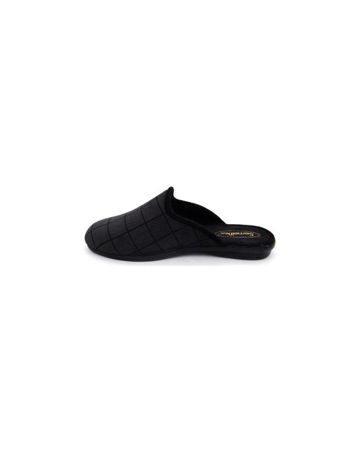 Chaussons maxence Semelflex pour homme en coloris Black