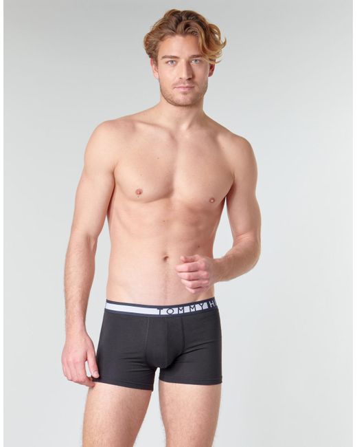 Tommy Hilfiger Boxers Logo 3 Pack in het Zwart voor heren - Lyst