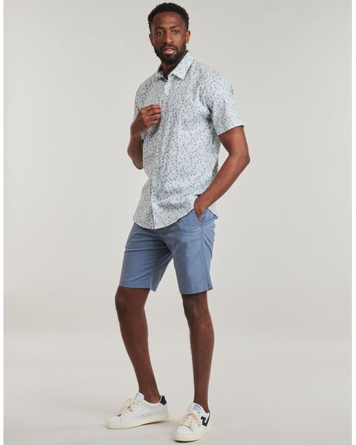 Jack & Jones Kurzarm Hemdbluse Jprblasummer in Blue für Herren