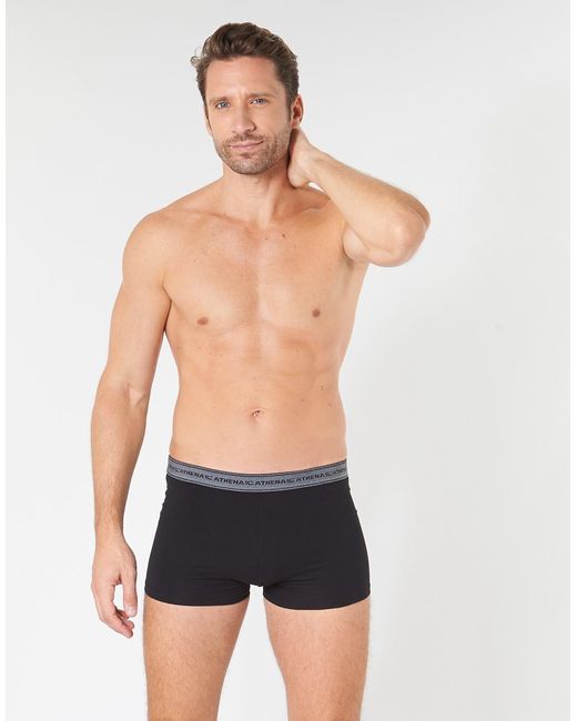 Boxers BASIC COTON Athena pour homme en coloris Gray