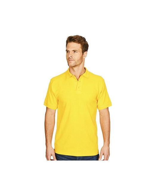 Polo Precision Absolute Apparel pour homme en coloris Yellow