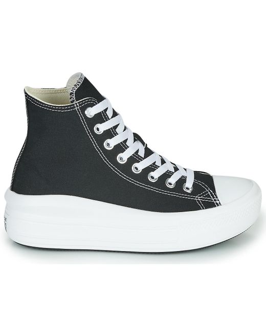 Converse Canvas Chuck Taylor - Hi Lift - E Sneakers Met Plateauzool in het  Zwart - Bespaar 26% - Lyst
