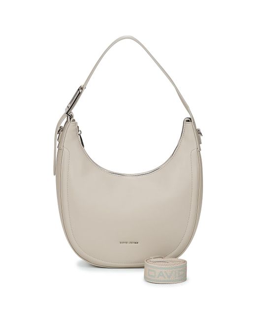 Borsa A Spalla Cm7368 di David Jones in Gray