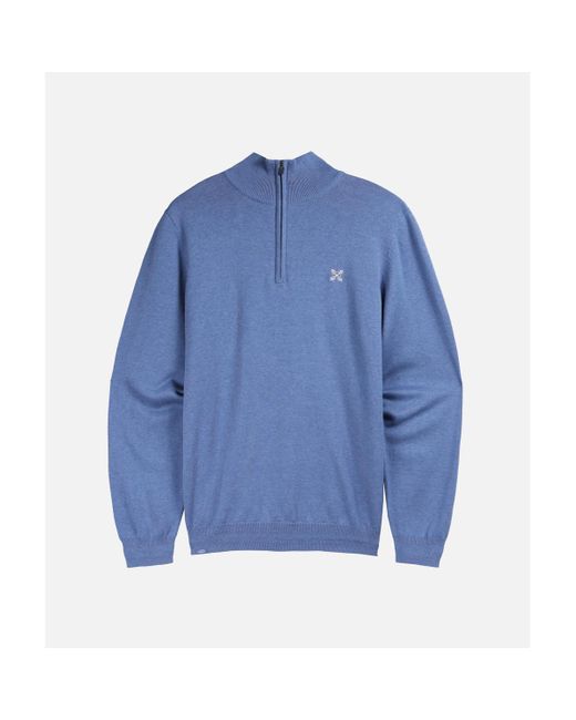 Pull Col montant demi-zip PENZI Oxbow pour homme en coloris Blue