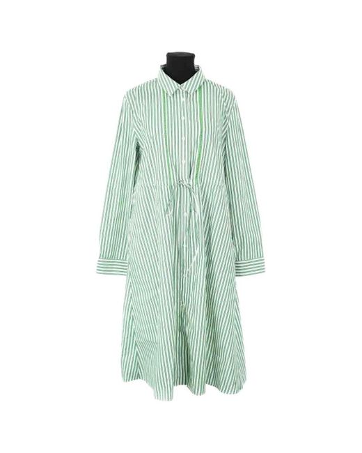 Robe Robe en coton verte Tommy Hilfiger en coloris Blue