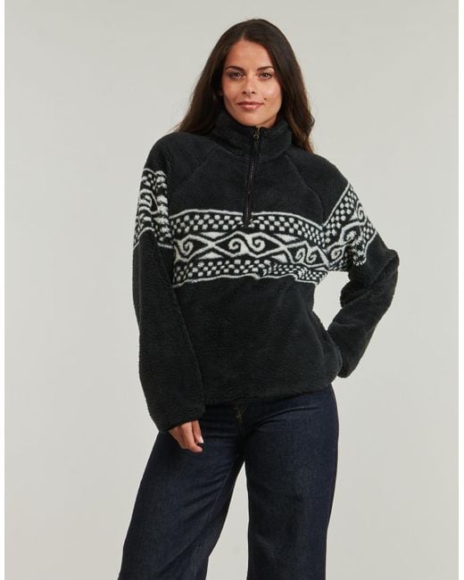 Rip Curl Black Fleecepullover Oceanic Cosmic Kiss Polar