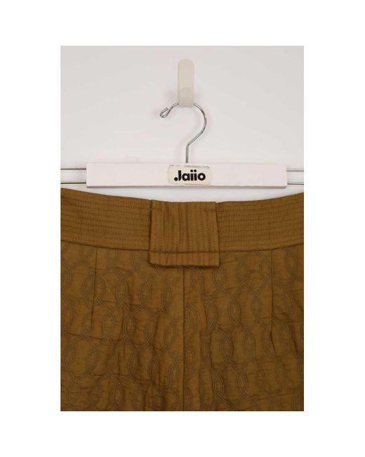 Short Short en coton Samsøe & Samsøe en coloris Brown
