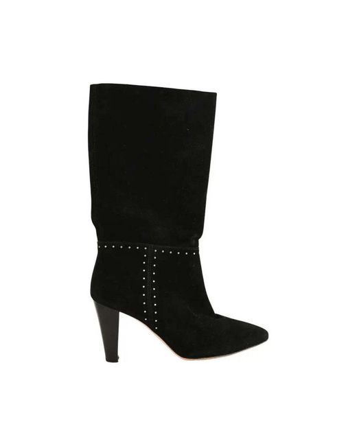 Boots Bottes en daim noires Ba&sh en coloris Black