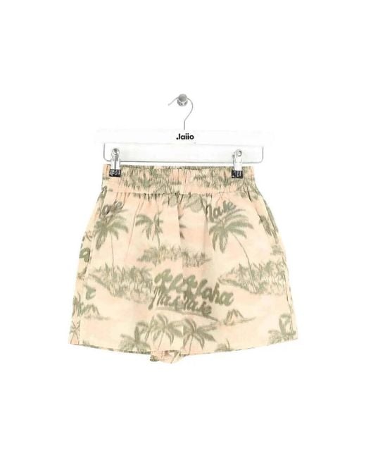 Short Mini Short Maje en coloris Natural