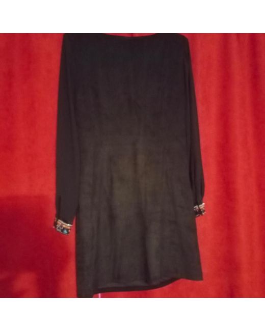 Robe courte Elégante robe brodée Desigual en coloris Black