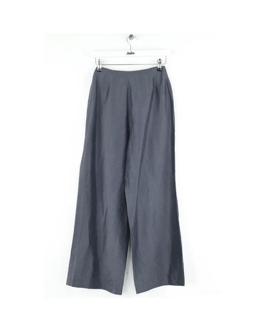 Pantalon Pantalon large en lin gris KENZO en coloris Gray