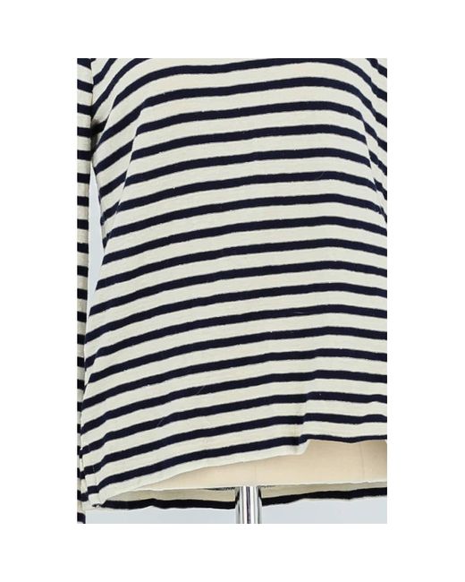 T-shirt T-shirt en coton marine Leon & Harper en coloris Black
