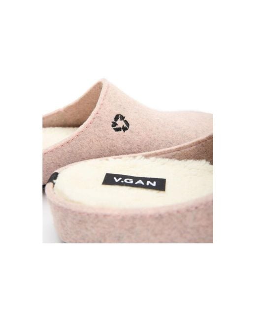 Chaussons Date Mule Chaussons V.Gan en coloris Pink