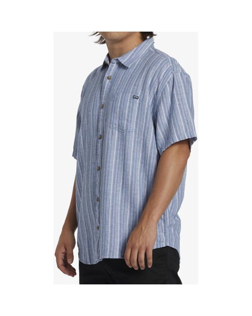 Chemise All Day Stripe Billabong pour homme en coloris Blue