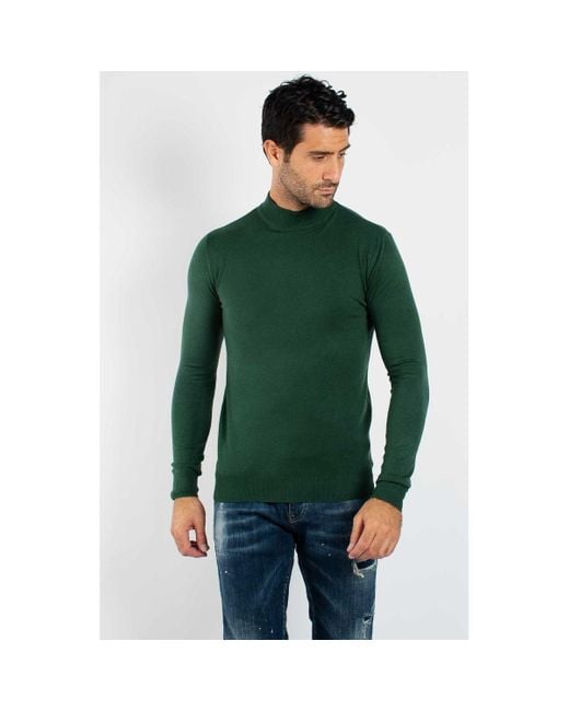 Pull Pull fin col Cheminée YY05 - Vert Hollyghost pour homme en coloris Green