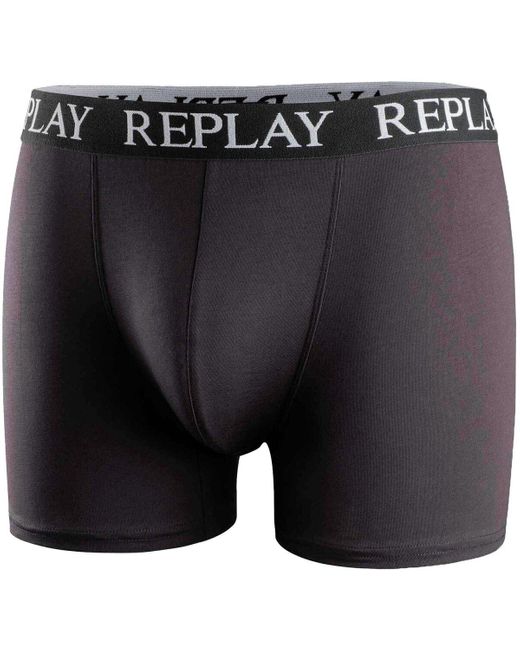 Caleçons Caleçon Paquet de 2 Replay pour homme en coloris Black