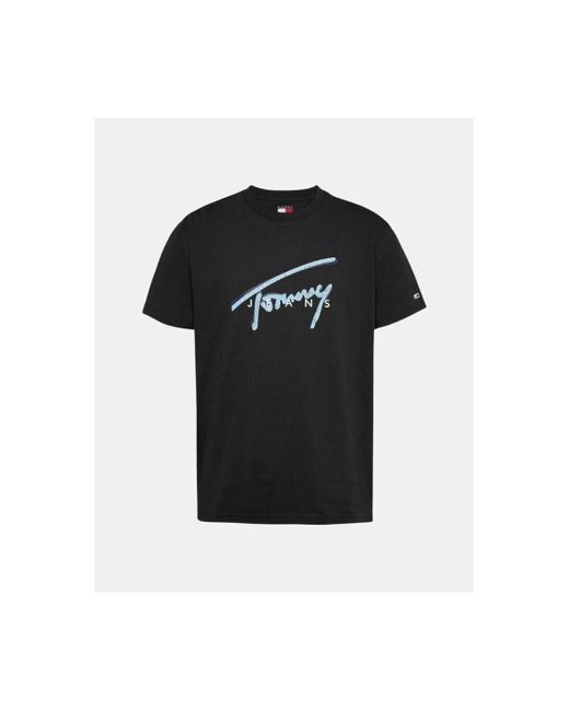 Tommy Hilfiger T-Shirt Korte Mouw Dm0Dm21109 in het Black voor heren