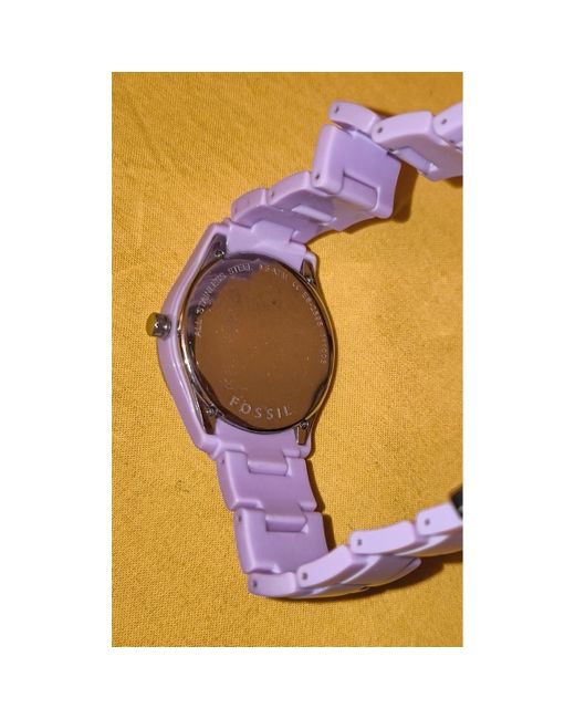 Montre Montre mauve Fossil en coloris Metallic