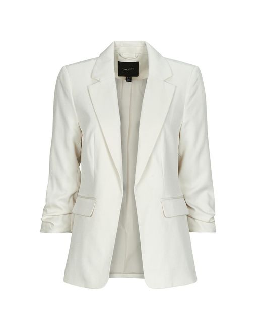 Vero Moda Blazer Vmsteffi 3/4 Sl in het White