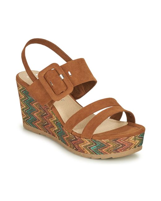 Marco Tozzi Sandalen Conia in het Bruin - Bespaar 10% - Lyst