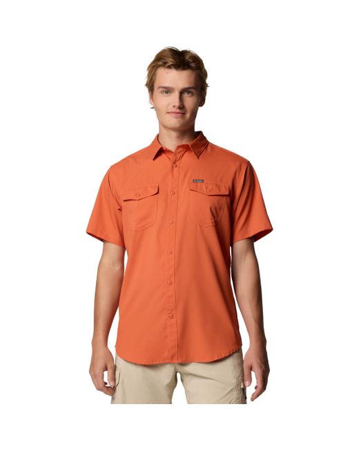 Columbia Overhemd Lange Mouw Utilizer Ii Solid Short Sleeve Shirt in het Orange voor heren