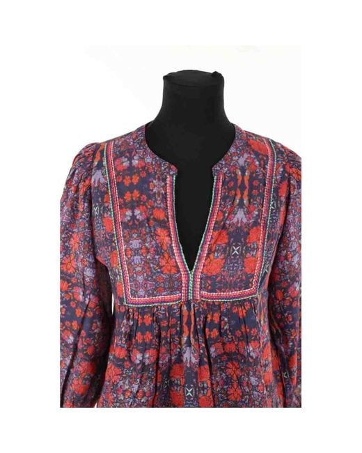 Blouses Blouse en coton multicolore Ba&sh en coloris Red