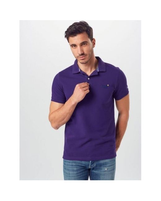 T-shirt M1110191A Superdry pour homme en coloris Purple