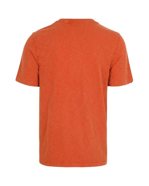 T-shirt T-Shirt Slub Melange Orange Superdry pour homme