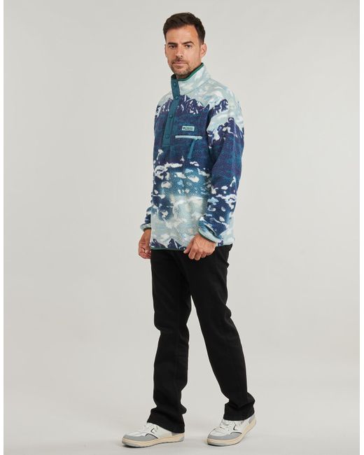 Columbia Fleecepullover Helvetia Ii Printed Half Snap Fleece in Blue für Herren