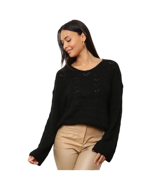Pull Pulls pour - Noir La Modeuse en coloris Black