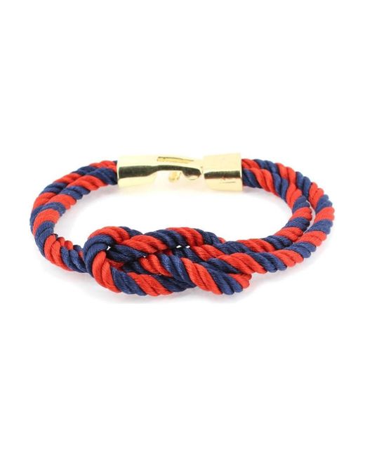 Bracelets Bracelet Noeud marin corde Clj Charles Le Jeune pour homme en coloris Red