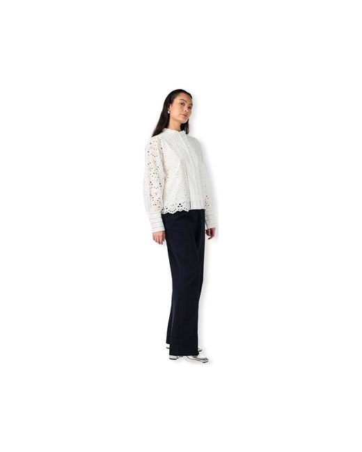 Blouses YAS Noos Alessia Shirt L/S - Star White Y.A.S