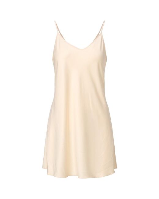 Lingadore Korte Jurk Daily Satin Chemise in het Natural