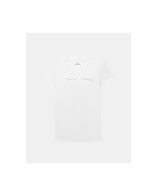 T-shirt XW001457 AF10356 EAX en coloris White