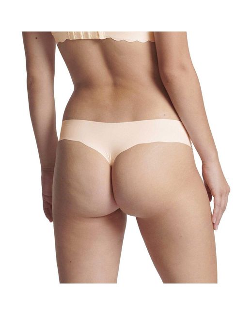 Strings String Zero Microfiber Hipstring 2.0 Sloggi en coloris Natural