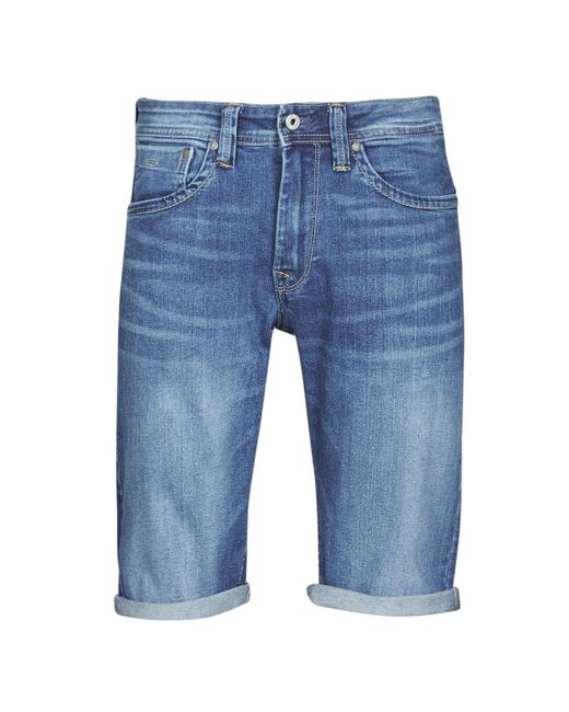 Pepe Jeans Denim Korte Broek Cash in het Blauw voor heren - Bespaar 24% -  Lyst