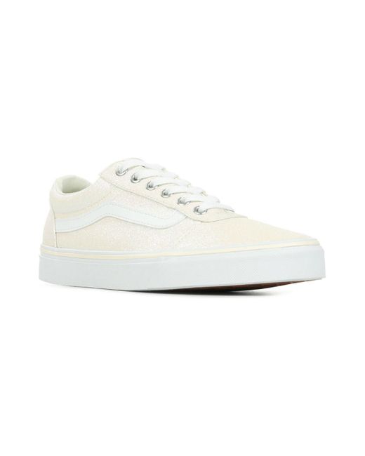 vans blanche trait noir